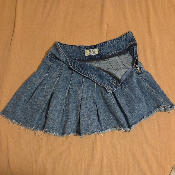 We The Free Blue Denim Skirt - Picture 4 of 8